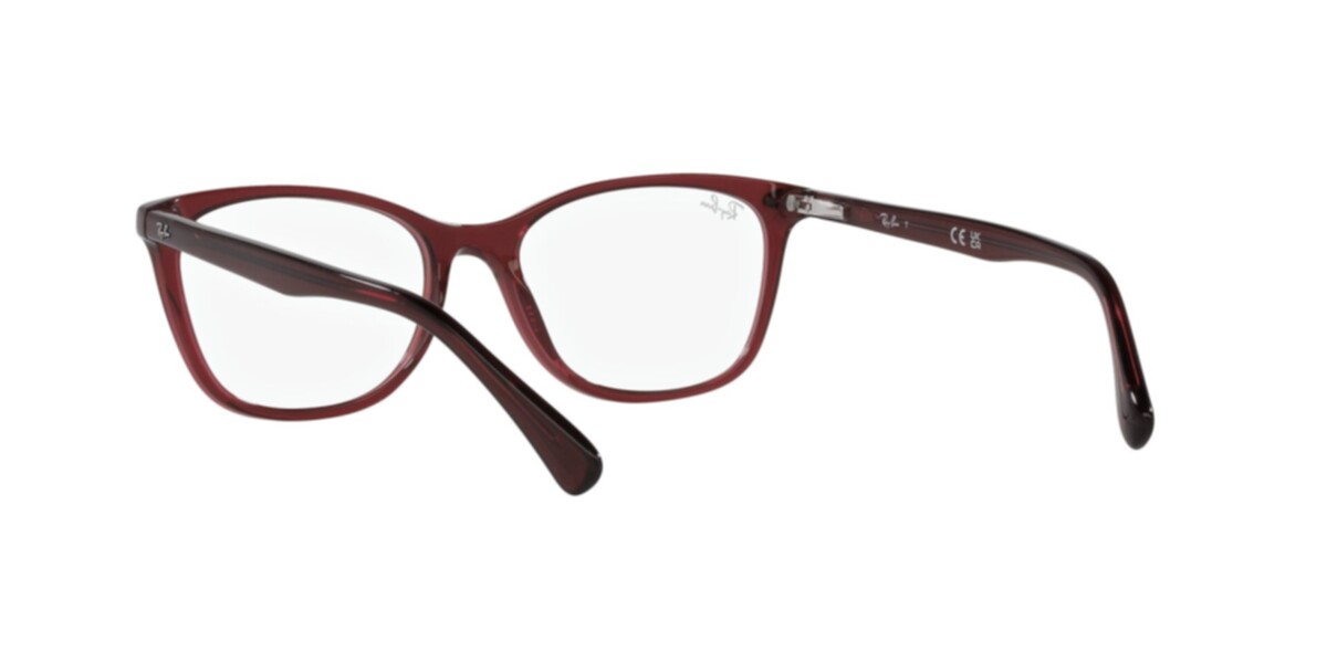 Ray-Ban Frames | Transparent Red Frame ( 0RX5420I | Square | Red Frame  | Clear Lens )