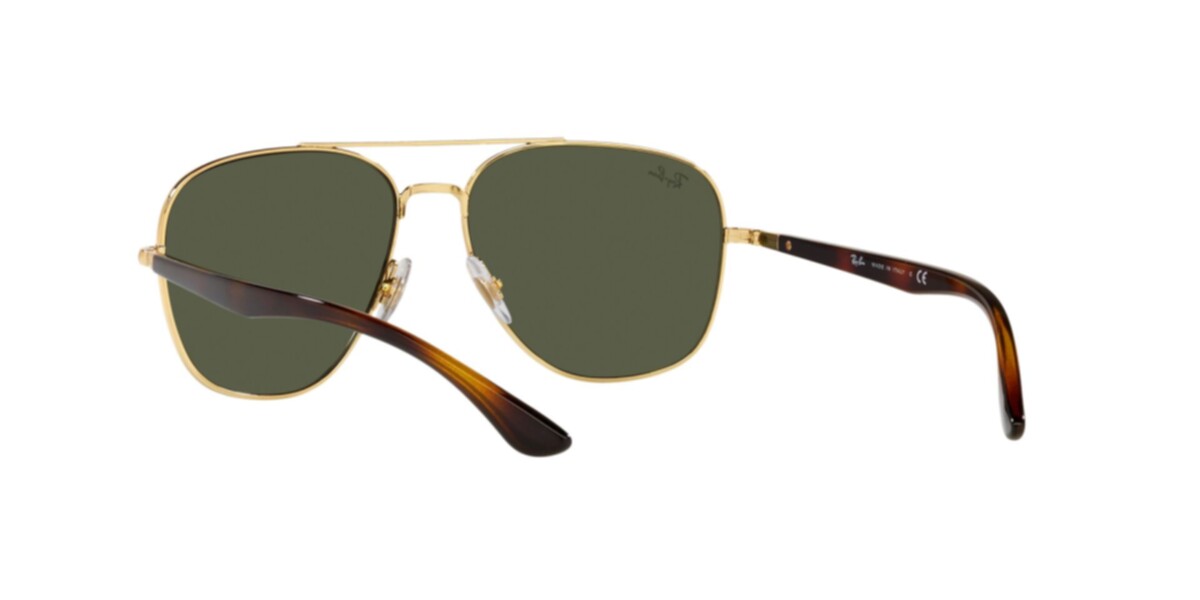 Ray-Ban Sunglasses | Arista Sunglasses ( 0RB3683 | Square | Havana Frame  | Green Lens )