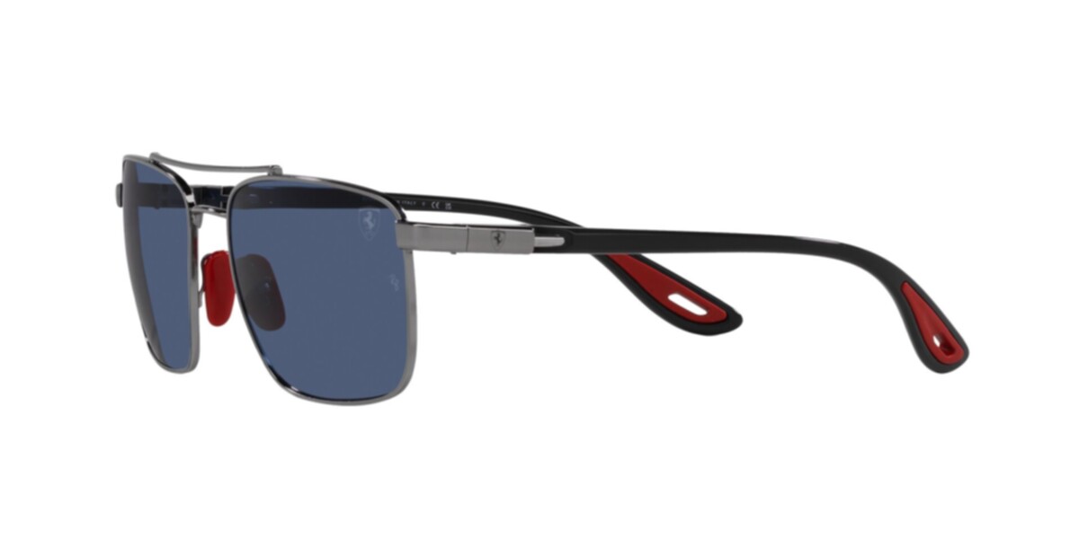 Ray-Ban Sunglasses | Gunmetal Sunglasses ( 0RB3715M | Square | Gunmetal Frame  | Blue Lens )