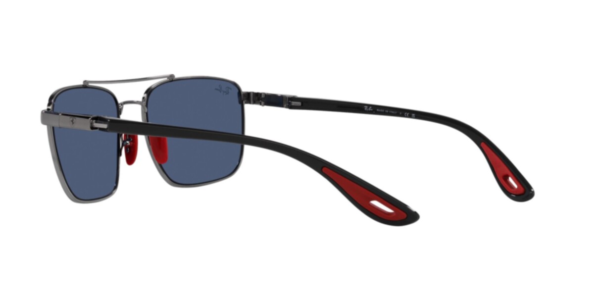 Ray-Ban Sunglasses | Gunmetal Sunglasses ( 0RB3715M | Square | Gunmetal Frame  | Blue Lens )