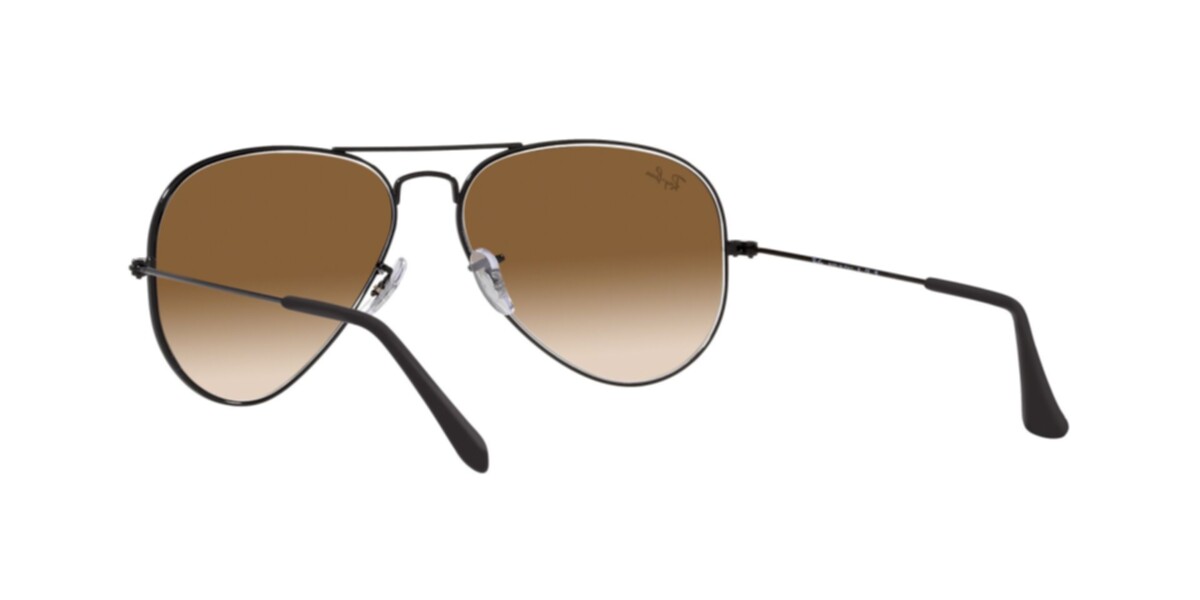 Ray-Ban Sunglasses | Black Sunglasses ( 0RB3025 | Pilot | Black Frame  | Brown Lens )