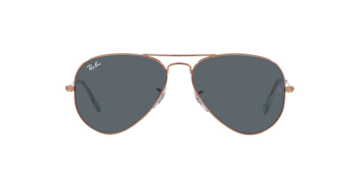 Ray-Ban Sunglasses | Rose Gold Sunglasses ( 0RB3025 | Pilot | Gold Frame  | Blue Lens )