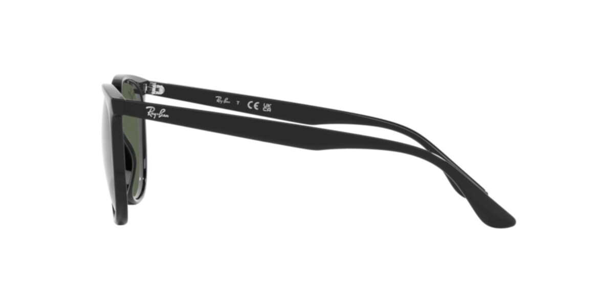 Ray-Ban Sunglasses | Black Sunglasses ( 0RB4378 | Square | Black Frame  | Green Lens )