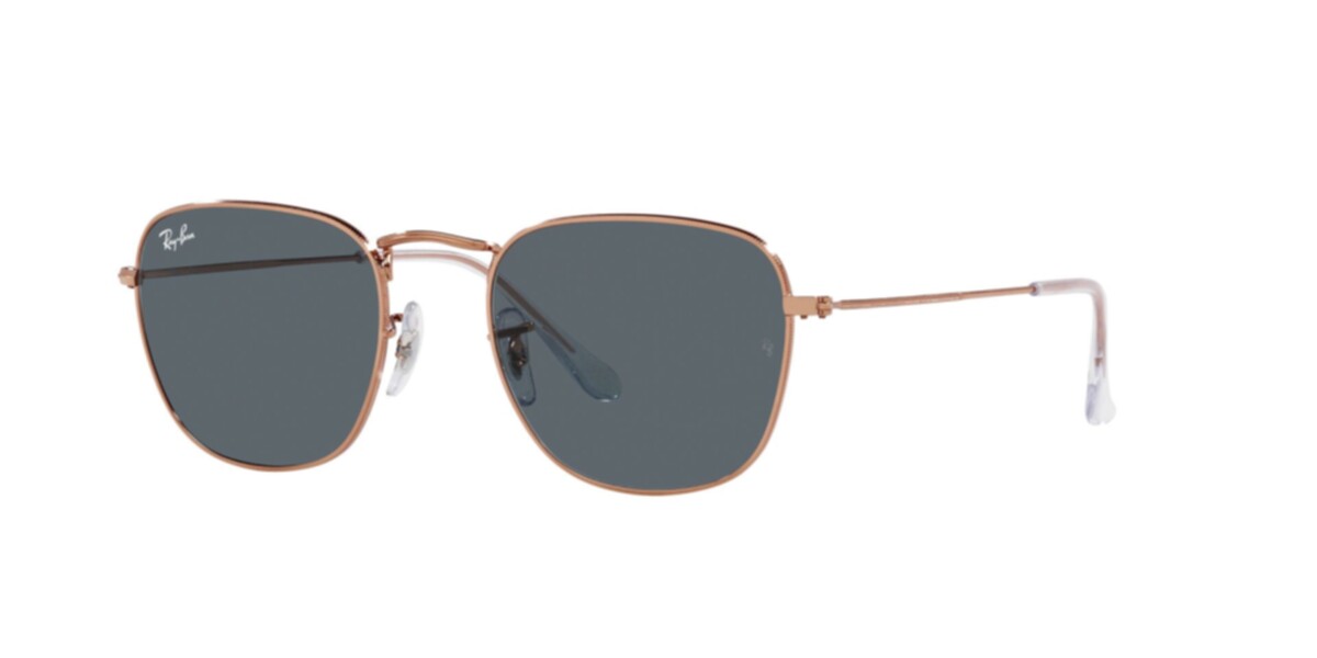 Ray-Ban Sunglasses | Rose Gold Sunglasses ( 0RB3857 | Square | Gold Frame  | Blue Lens )
