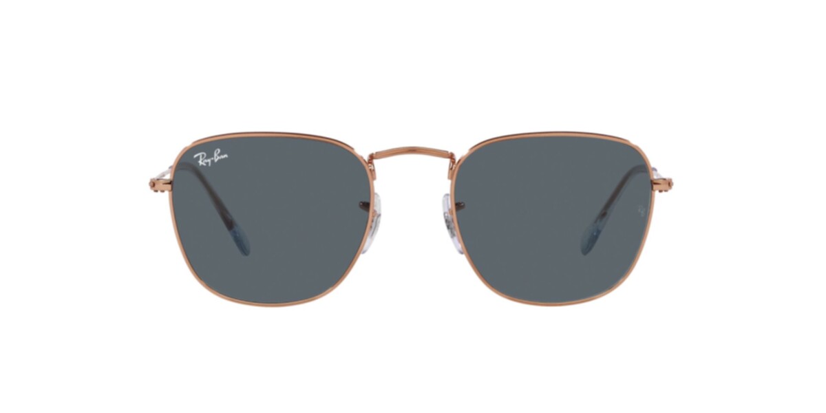 Ray-Ban Sunglasses | Rose Gold Sunglasses ( 0RB3857 | Square | Gold Frame  | Blue Lens )