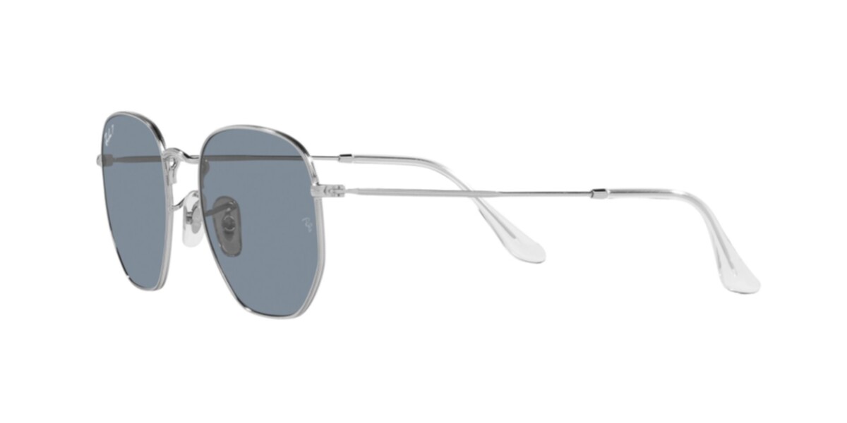 Ray-Ban Sunglasses | Silver Sunglasses ( 0RB3548N | Irregular | Silver Frame  | Blue Lens )