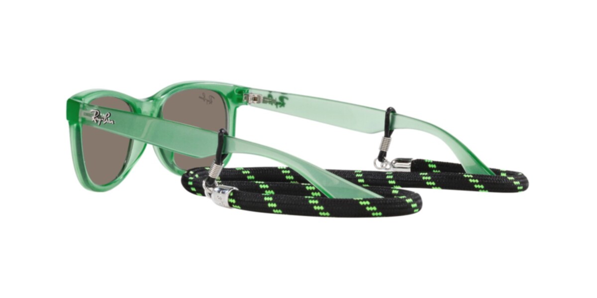 Ray-Ban Junior Sunglasses | Opal Green Sunglasses ( 0RJ9052S | Square | Green Frame  | Gold Lens )